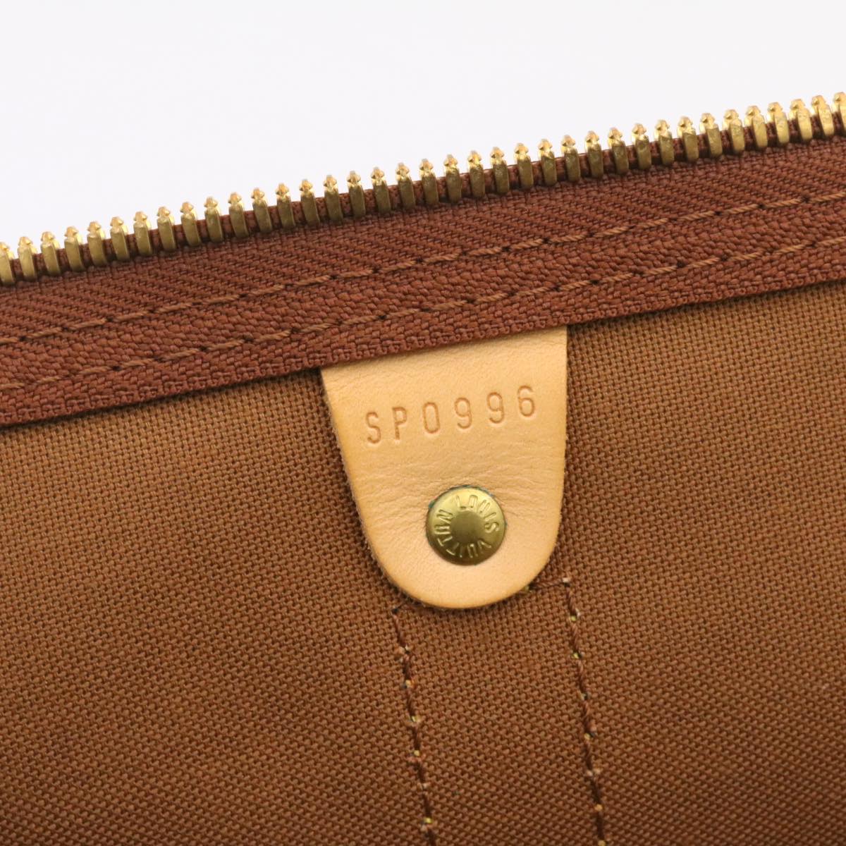 LOUIS VUITTON Damier Ebene Keepall 45 Boston Bag LV Auth 26495S