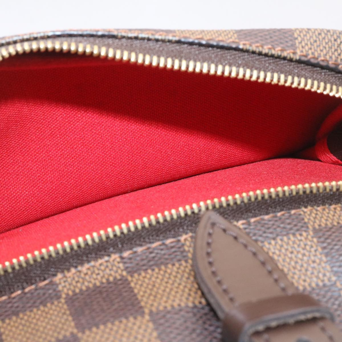 LOUIS VUITTON Damier Ebene Montsouris MM Backpack N51143 LV Auth 26498SAM