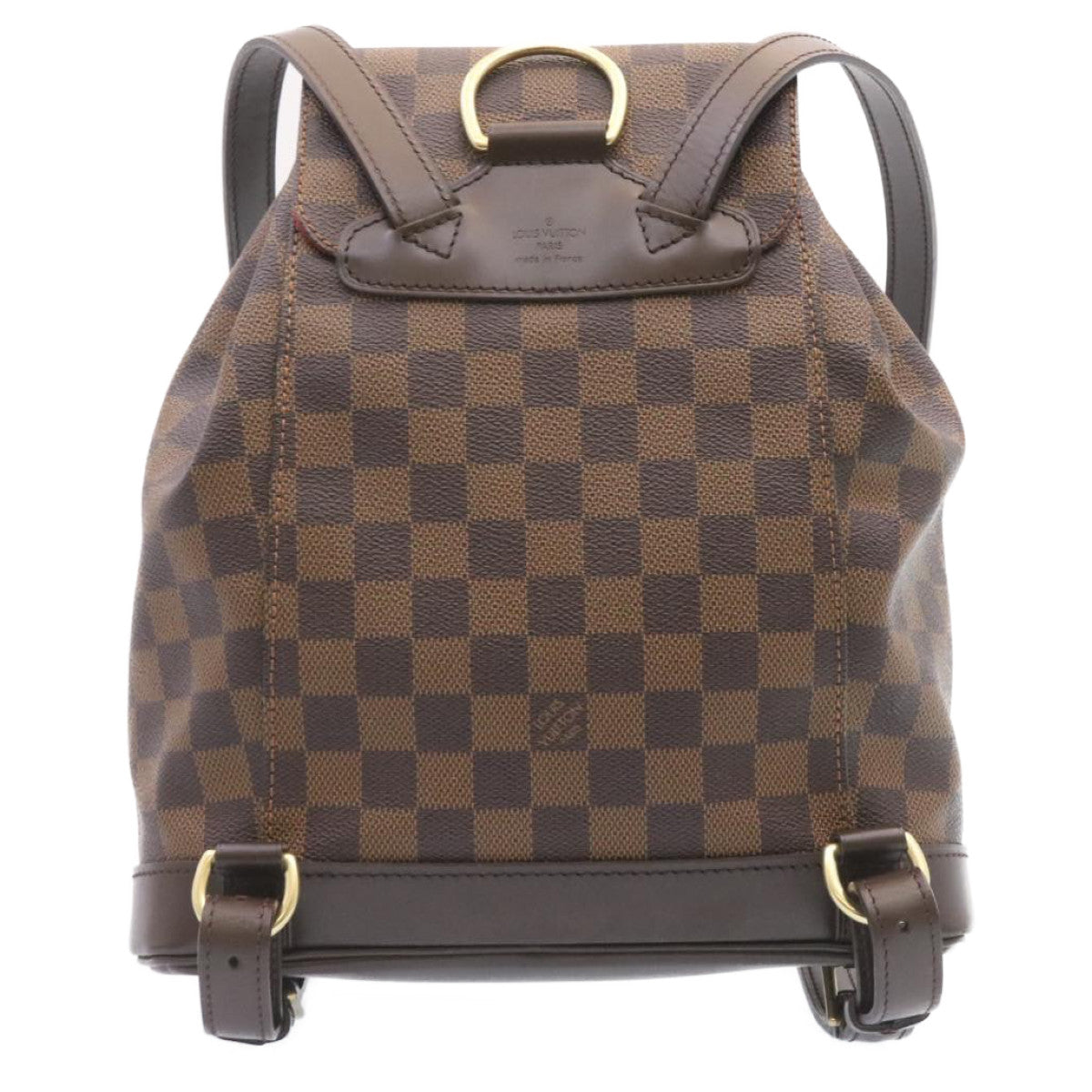 LOUIS VUITTON Damier Ebene Montsouris MM Backpack N51143 LV Auth 26498SAM