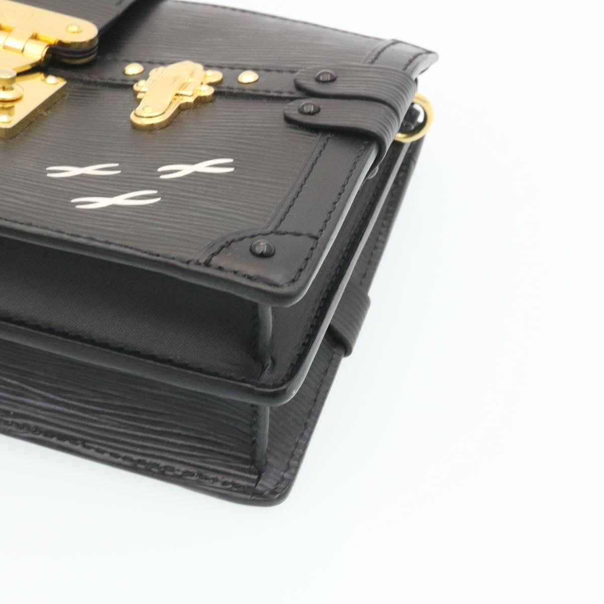 LOUIS VUITTON Epi Trunk Clutch 2Way Shoulder Bag Black M53052 LV Auth 28382SM
