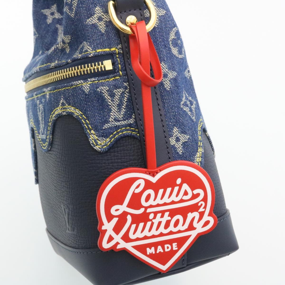 LOUIS VUITTON MonogramDenim drip Japanese cruiser ShoulderBag M45970 Auth 28766SM