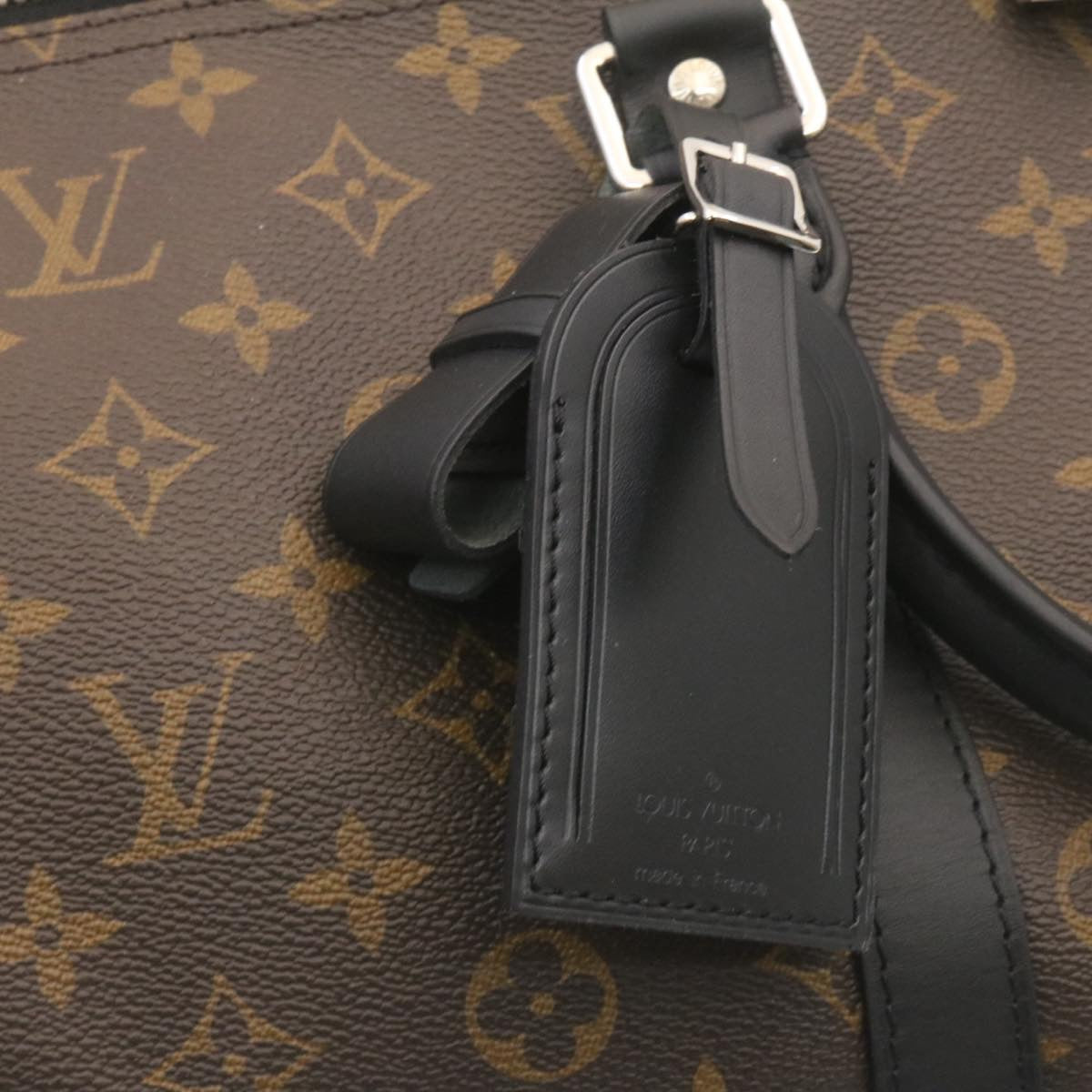 LOUIS VUITTON Monogram Macassar Keepall Bandouliere 55 M56714 Auth 28882S
