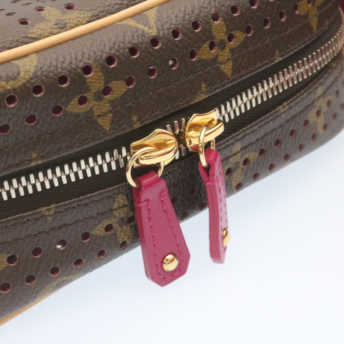 LOUIS VUITTON Monogram Perfo Mini Trocadero Shoulder Bag M95175 LV Auth 28917SAV