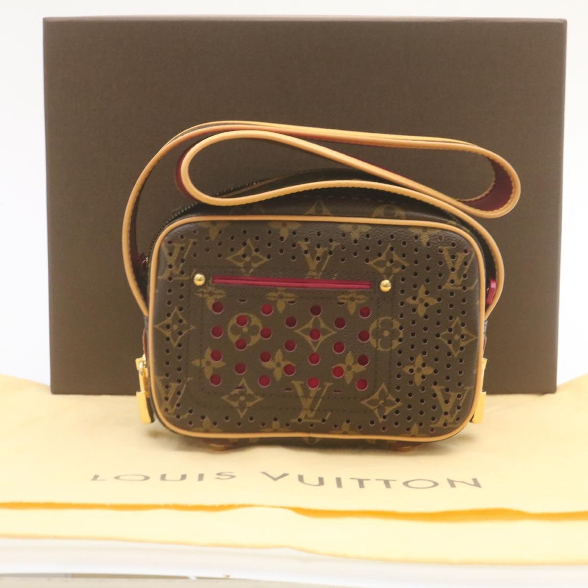 LOUIS VUITTON Monogram Perfo Mini Trocadero Shoulder Bag M95175 LV Auth 28917SAV