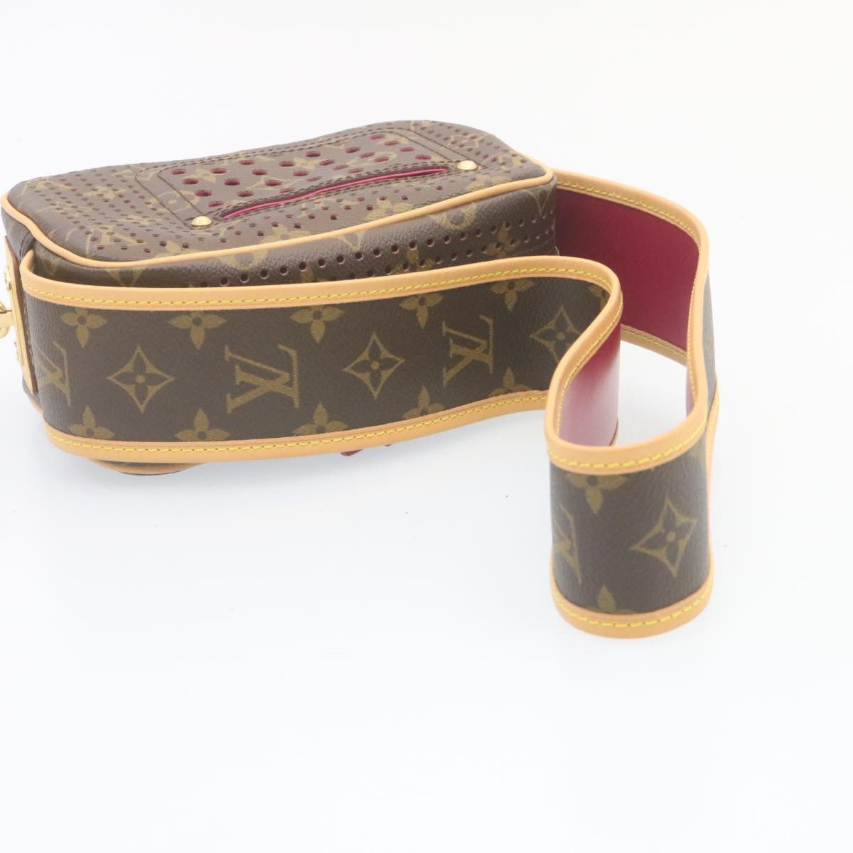 LOUIS VUITTON Monogram Perfo Mini Trocadero Shoulder Bag M95175 LV Auth 28917SAV