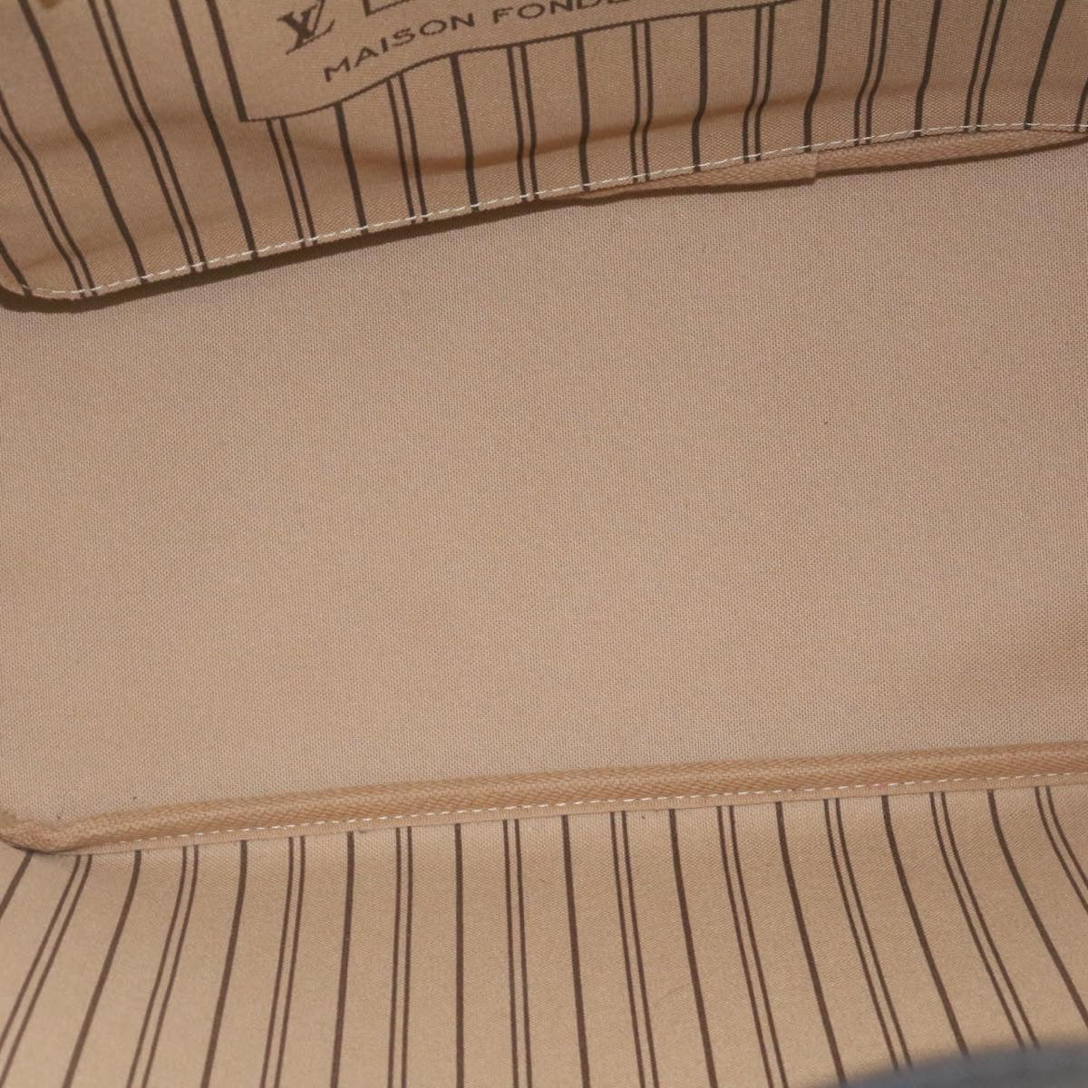 LOUIS VUITTON × LOL Monogram Camouflage Neverfull MM Tote Bag M45201 Auth 29024S