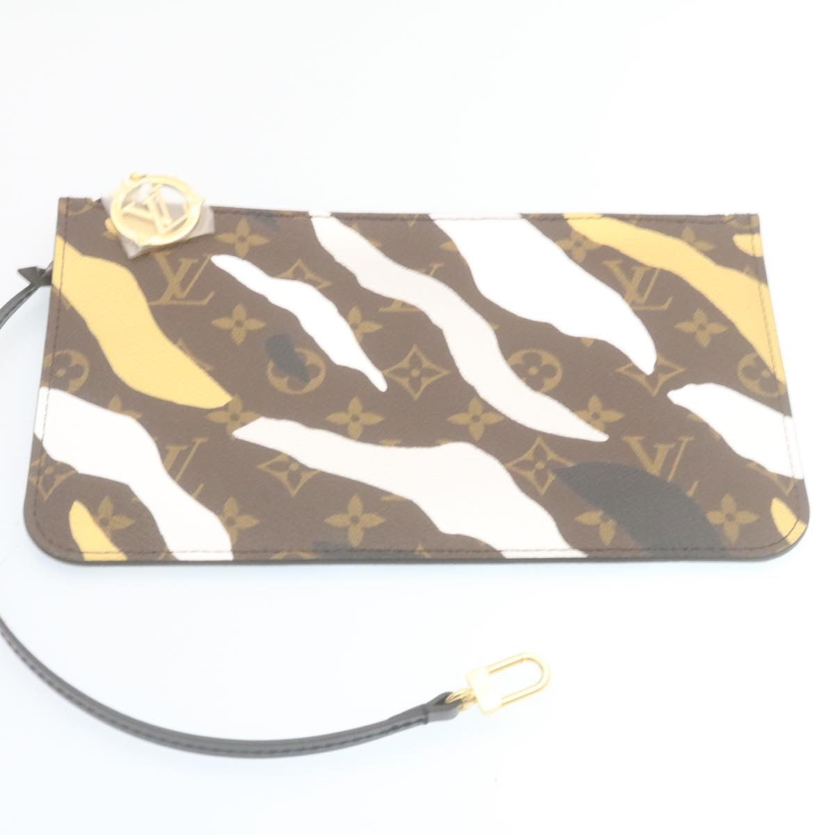 LOUIS VUITTON × LOL Monogram Camouflage Neverfull MM Tote Bag M45201 Auth 29024S