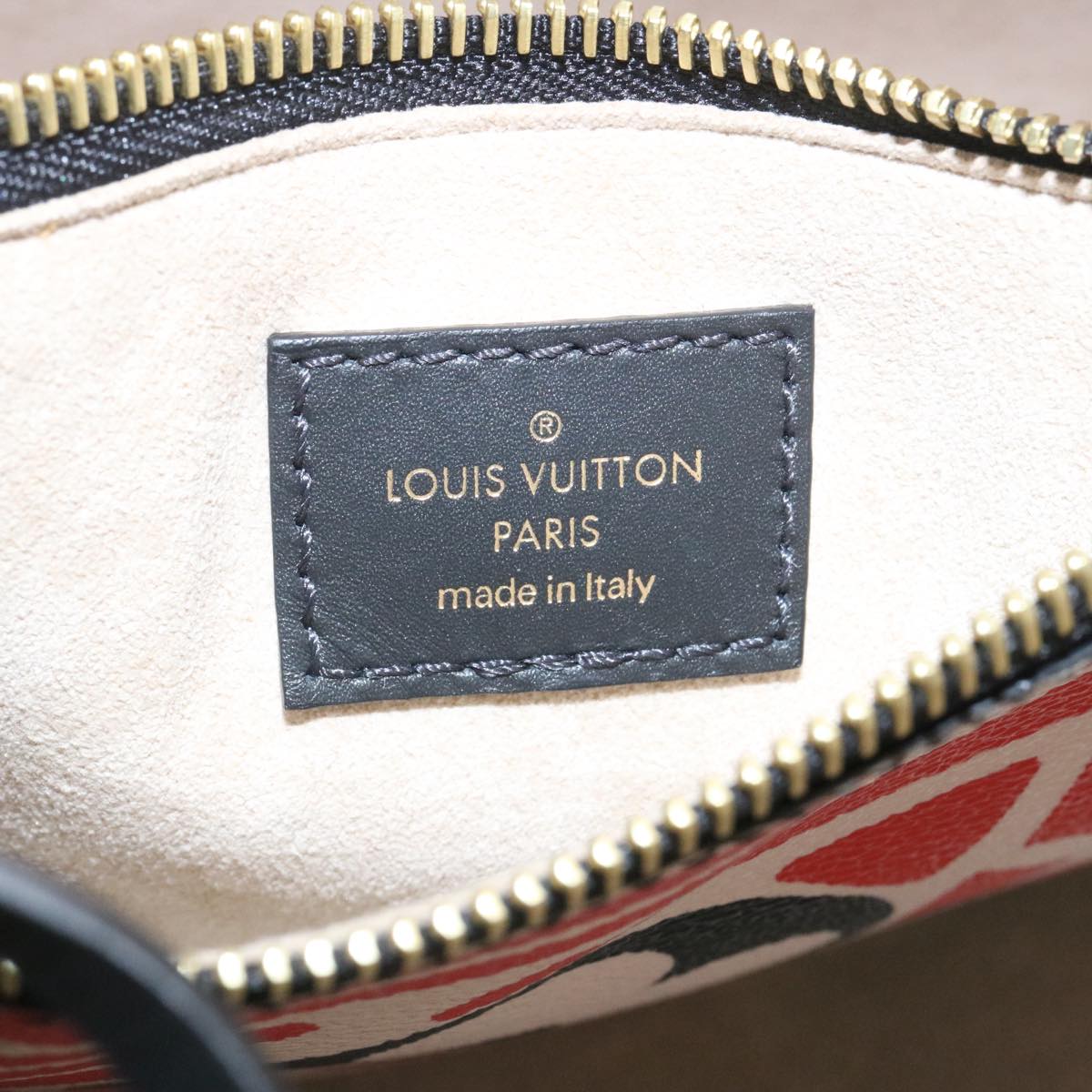 LOUIS VUITTON Monogram Giant LV Clafoutis Neo Noe Shoulder Bag Red Auth 29182S