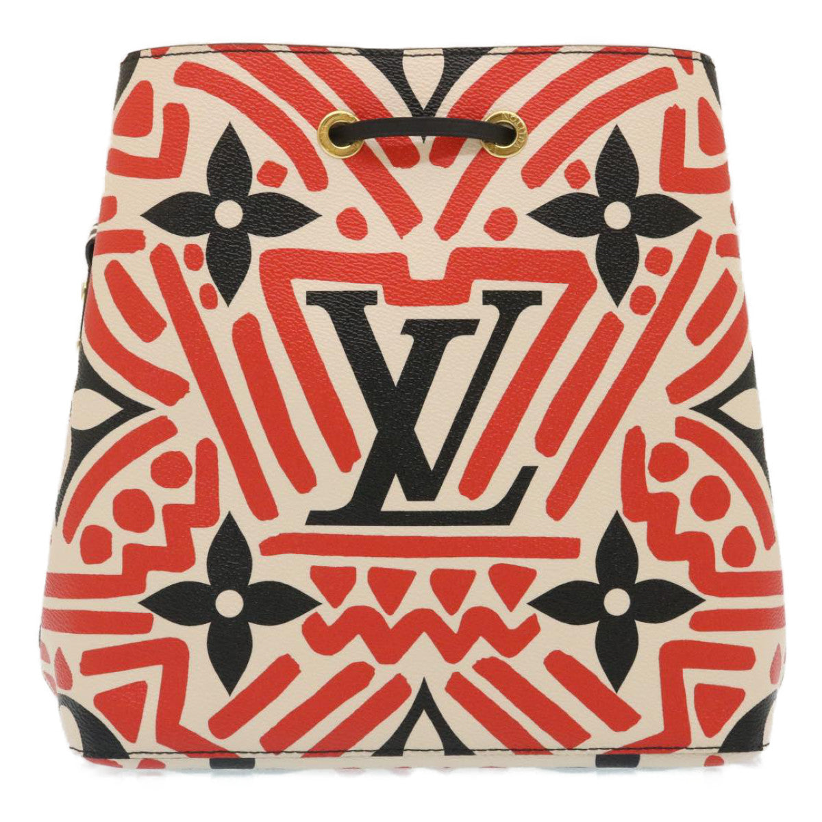 LOUIS VUITTON Monogram Giant LV Clafoutis Neo Noe Shoulder Bag Red Auth 29182S