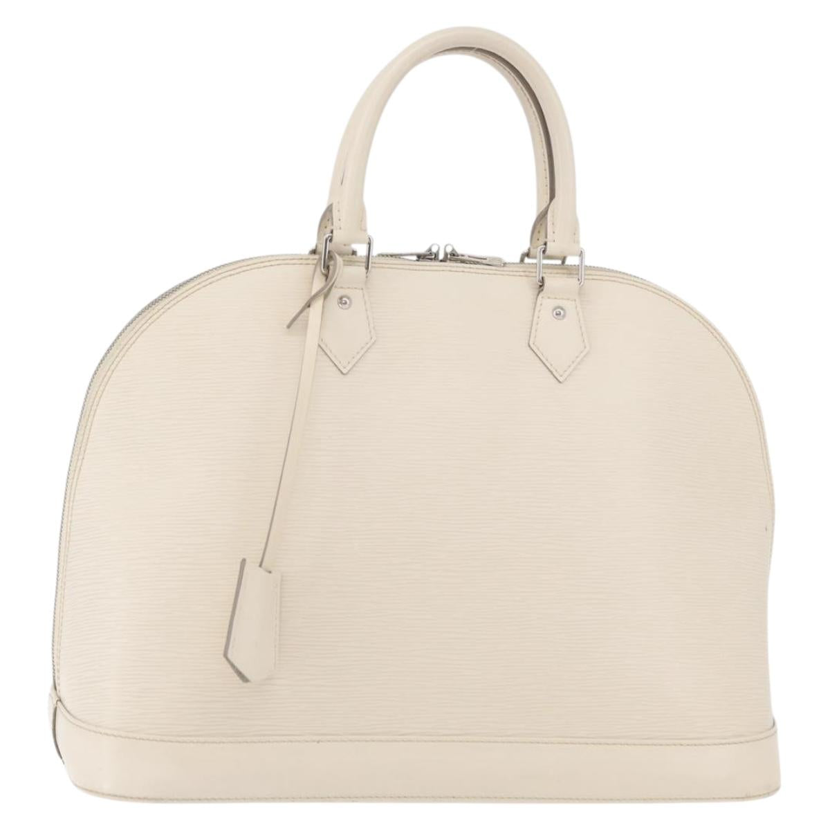LOUIS VUITTON Epi Alma GM Hand Bag White M4032J LV Auth 29185