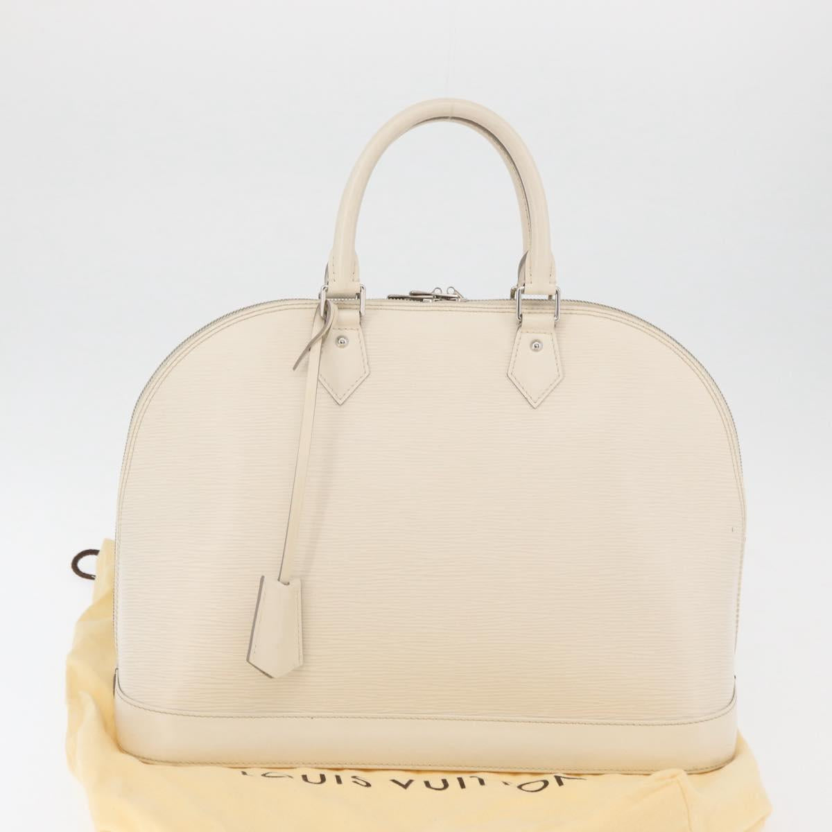 LOUIS VUITTON Epi Alma GM Hand Bag White M4032J LV Auth 29185