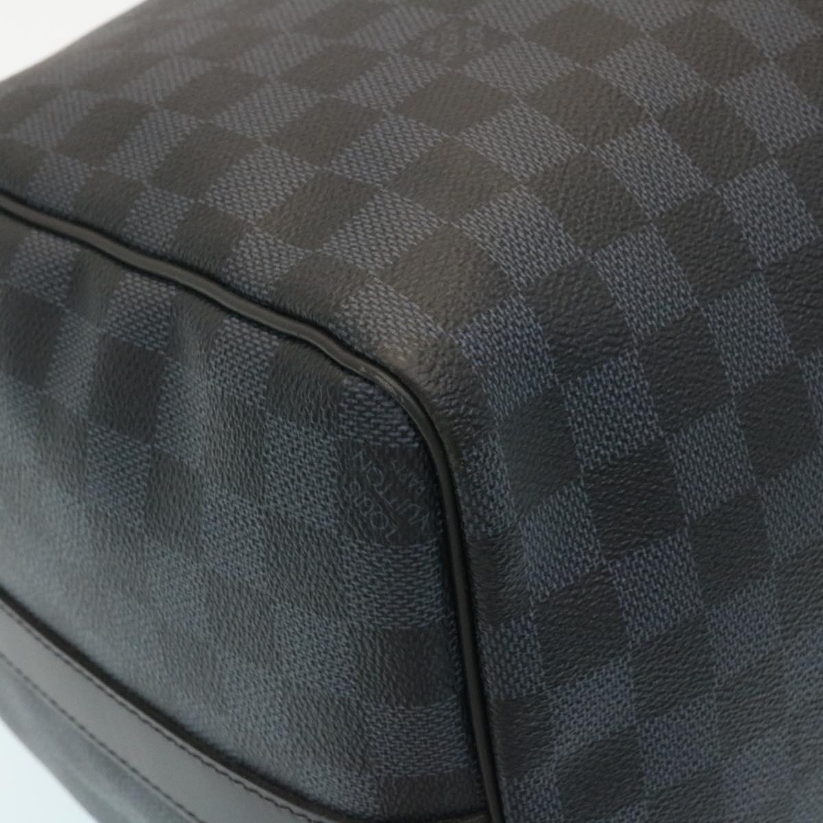 LOUIS VUITTON Damier Cobalt Keepall Bandouliere 45 Boston Bag N41349 Auth 29189S