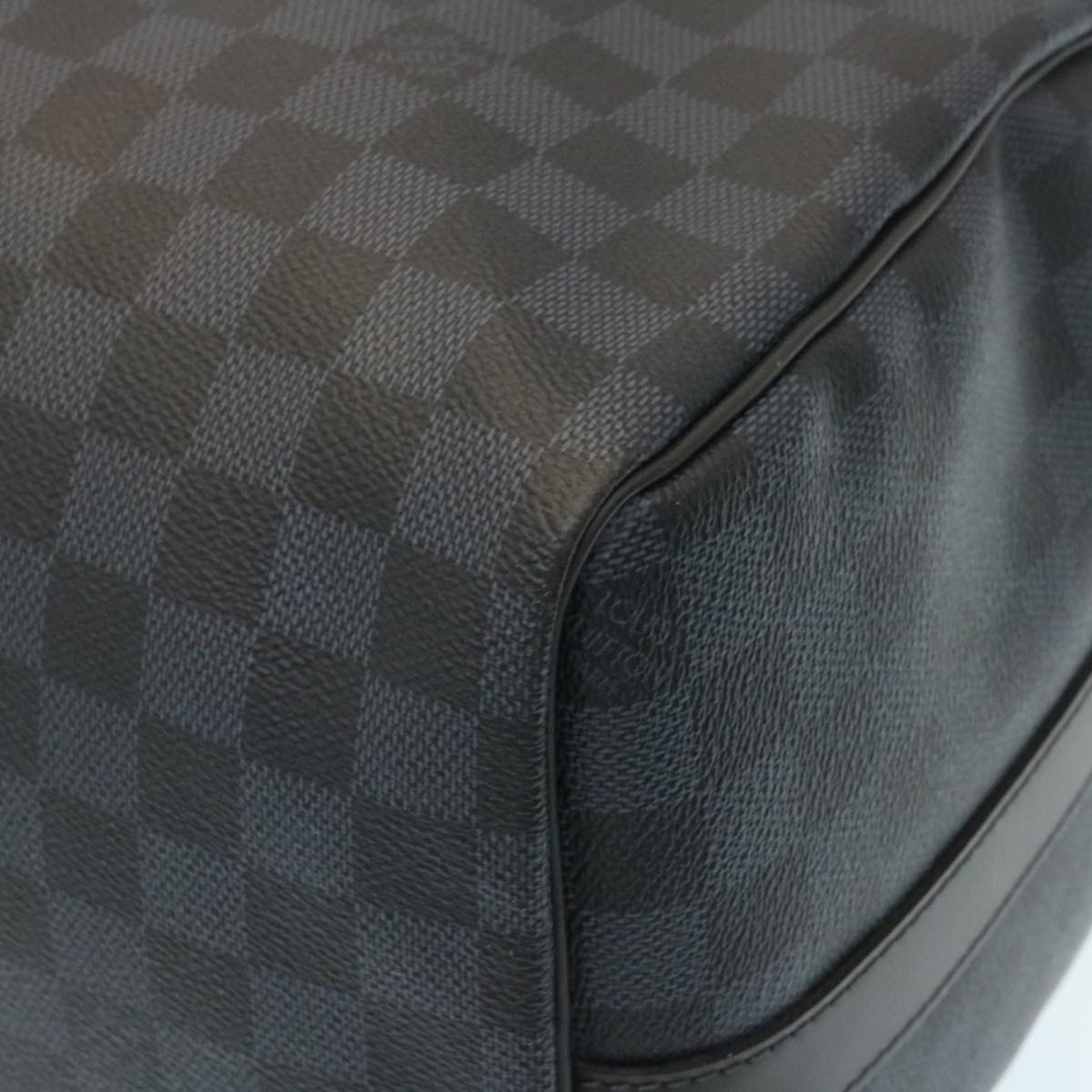 LOUIS VUITTON Damier Cobalt Keepall Bandouliere 45 Boston Bag N41349 Auth 29189S