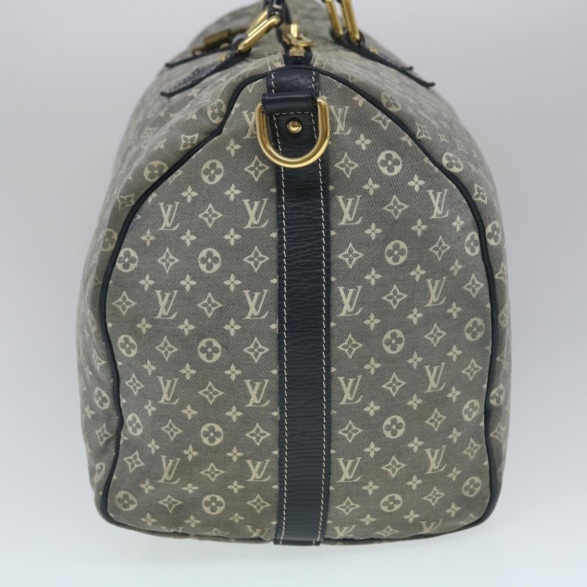 LOUIS VUITTON Monogram Idylle Speedy Voyage Boston Bag Navy M56706 LV Auth 29508