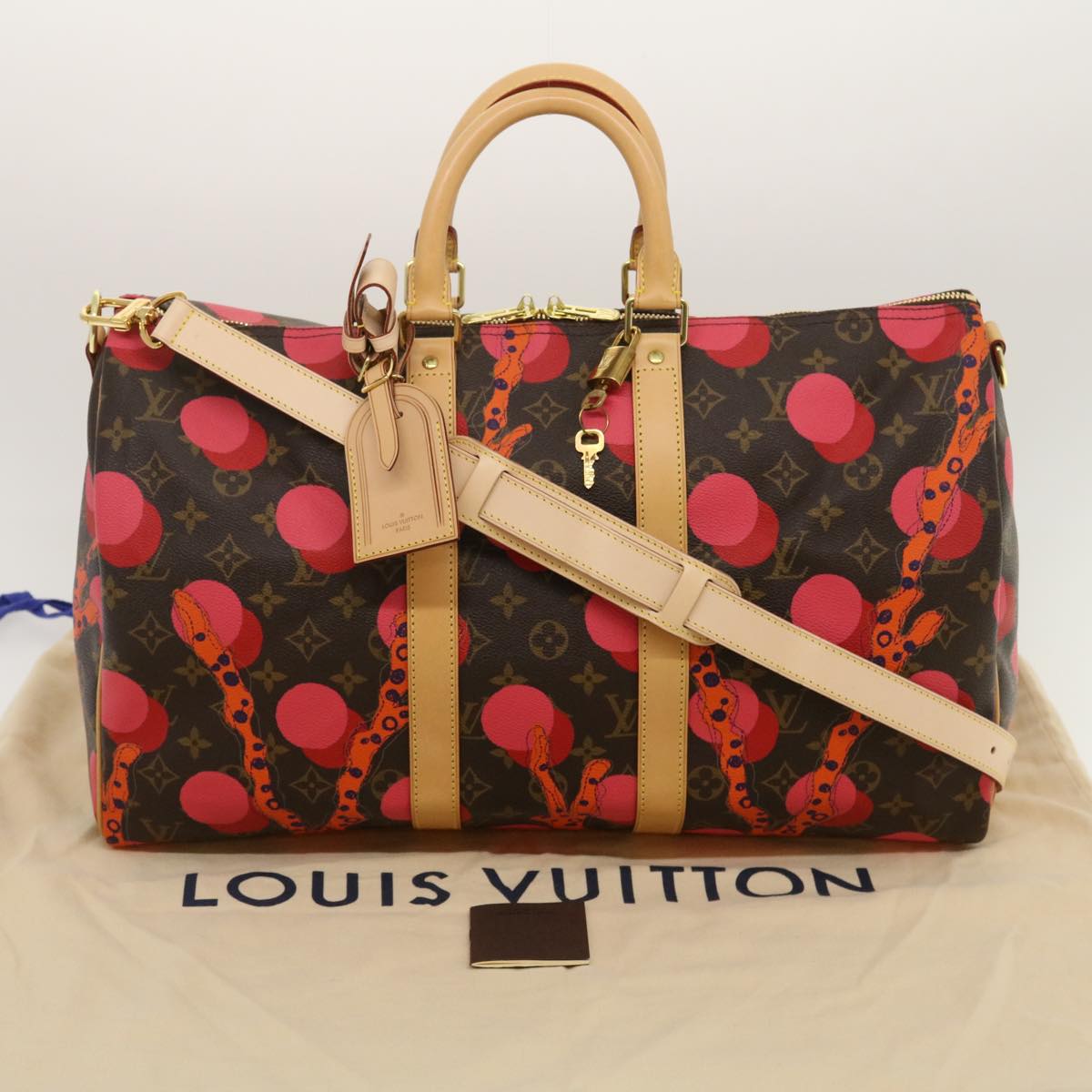 LOUIS VUITTON Monogram Ramages Keepall Bandouliere 45 Bag M41413 LV Auth 29545SV