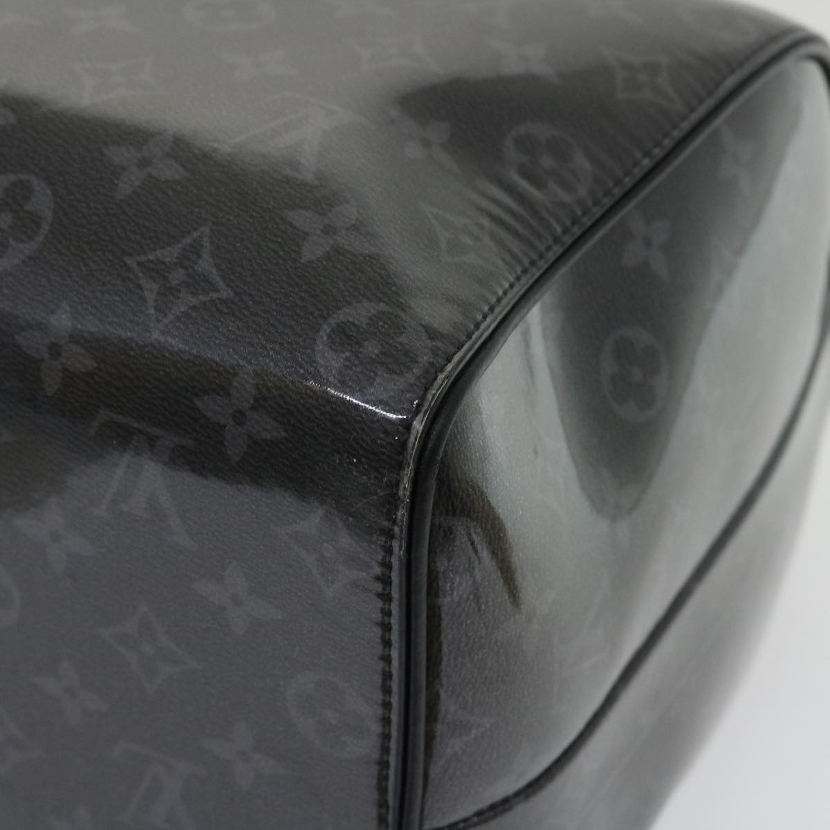 LOUIS VUITTON Eclipse Glaze Keepall Bandouliere 50 Boston Bag M43901 Auth 29548S