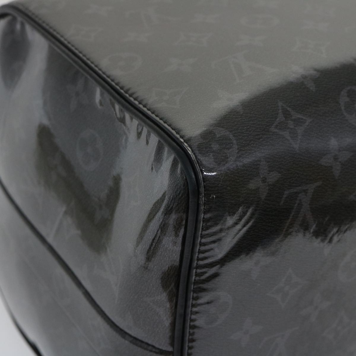 LOUIS VUITTON Eclipse Glaze Keepall Bandouliere 50 Boston Bag M43901 Auth 29548S