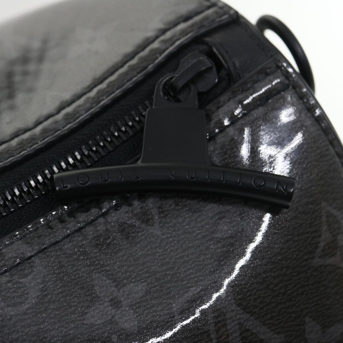 LOUIS VUITTON Eclipse Glaze Keepall Bandouliere 50 Boston Bag M43901 Auth 29548S