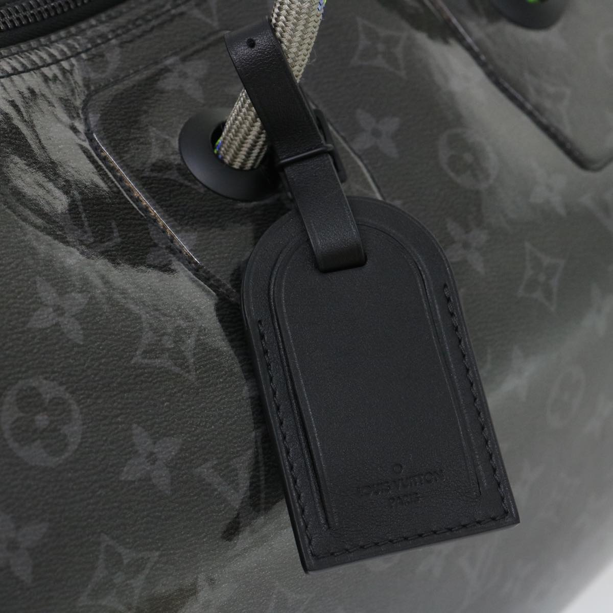 LOUIS VUITTON Eclipse Glaze Keepall Bandouliere 50 Boston Bag M43901 Auth 29548S