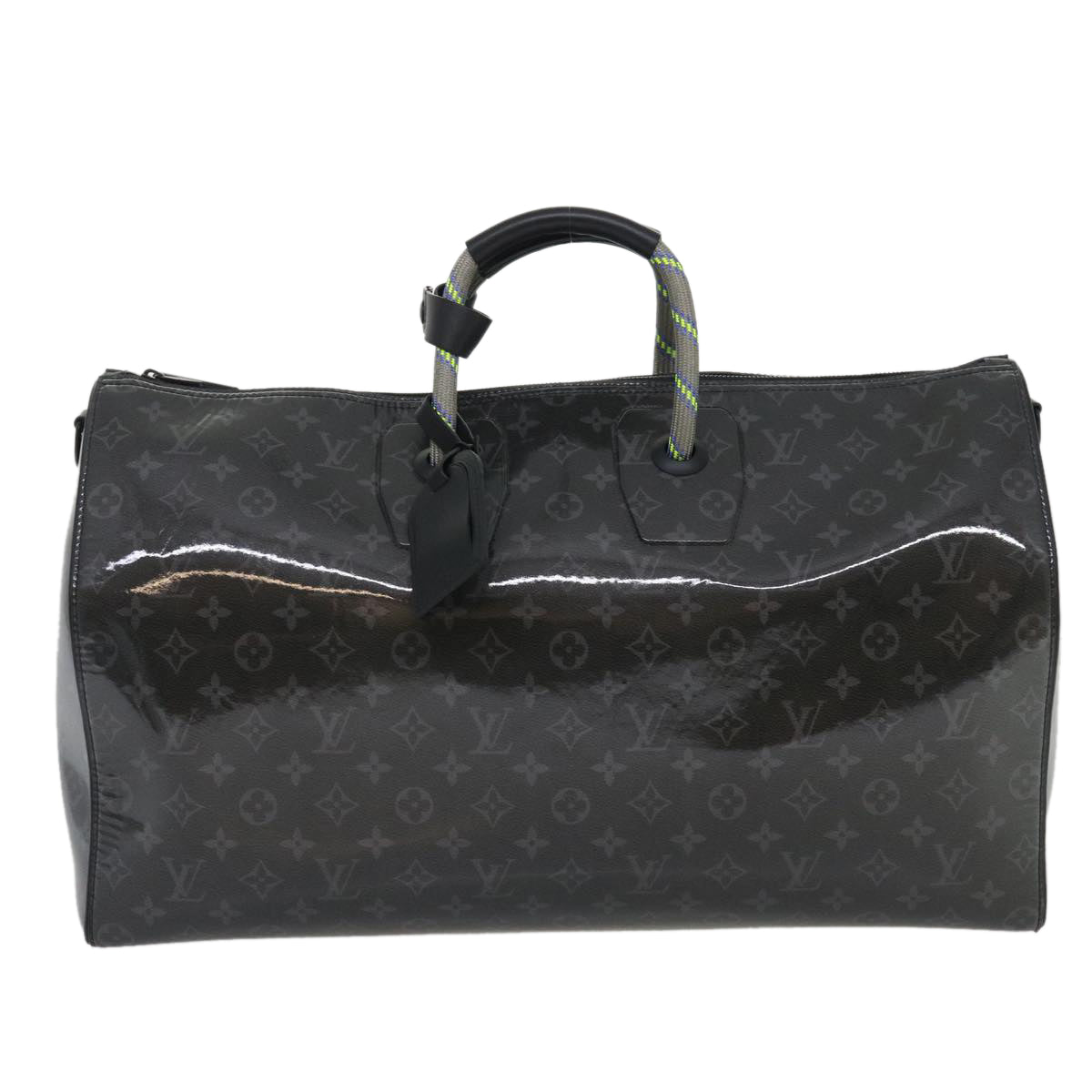 LOUIS VUITTON Eclipse Glaze Keepall Bandouliere 50 Boston Bag M43901 Auth 29548S