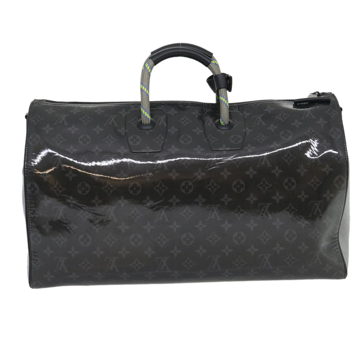 LOUIS VUITTON Eclipse Glaze Keepall Bandouliere 50 Boston Bag M43901 Auth 29548S