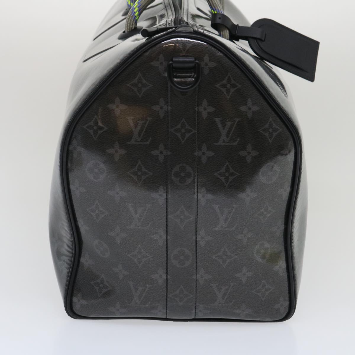 LOUIS VUITTON Eclipse Glaze Keepall Bandouliere 50 Boston Bag M43901 Auth 29548S