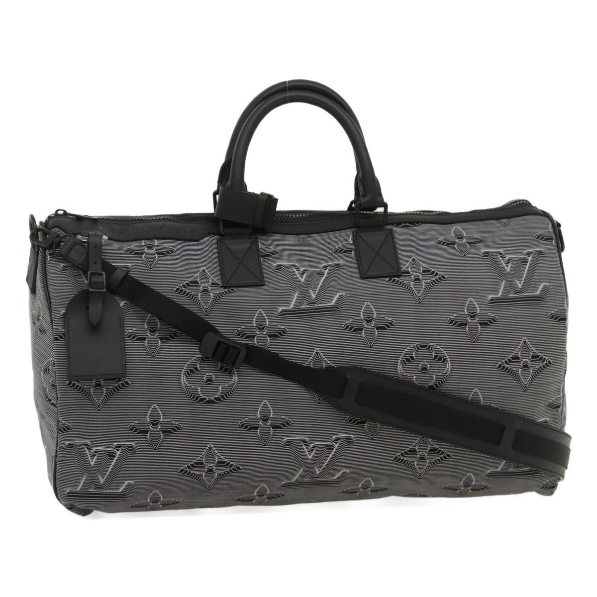 LOUIS VUITTON KeepallBandouliere 50 BostonBag Reversible 2054 M44939 Auth 29550S