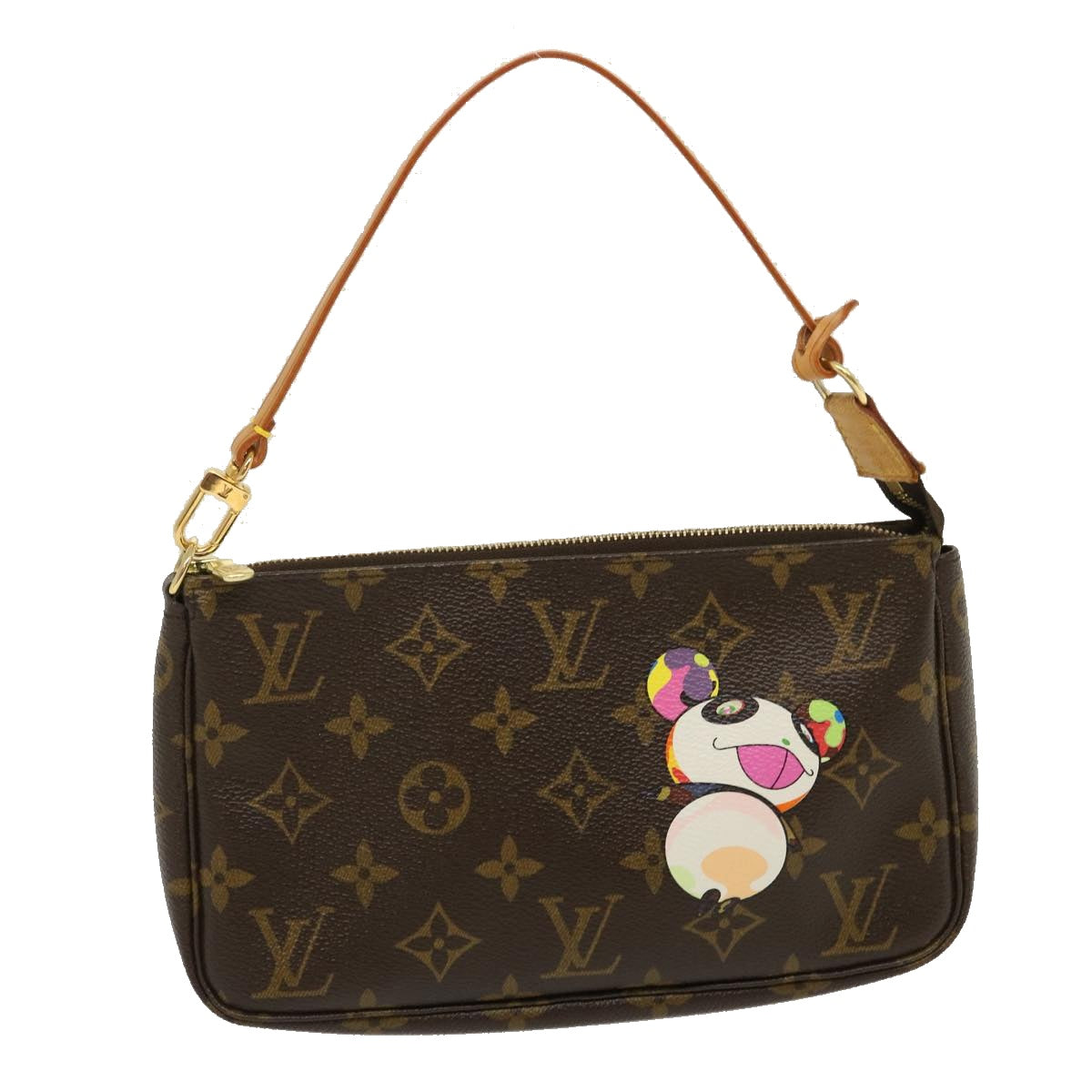 LOUIS VUITTON Monogram Panda Pochette Accessoires Pouch M51981 LV Auth 29555AM