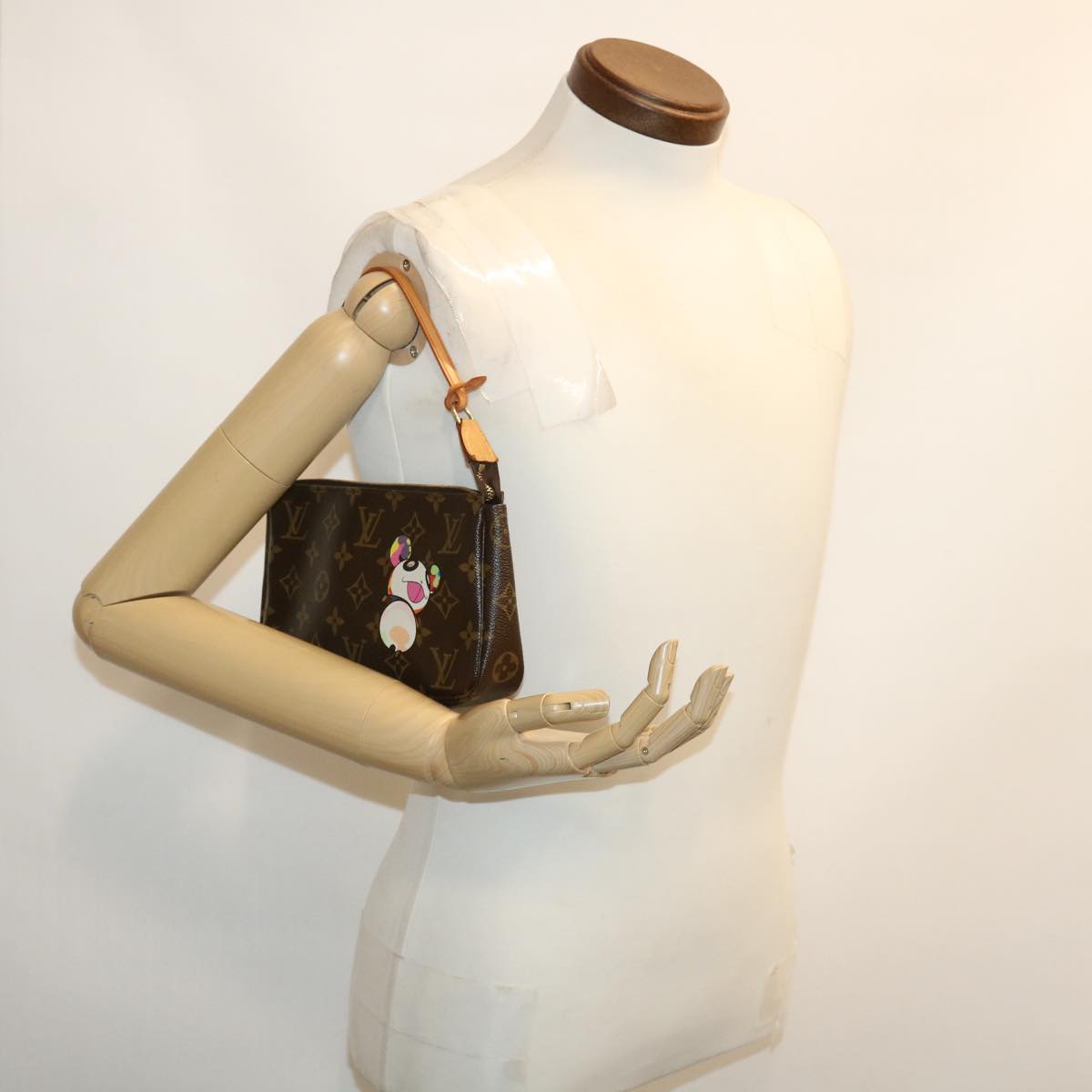 LOUIS VUITTON Monogram Panda Pochette Accessoires Pouch M51981 LV Auth 29555AM