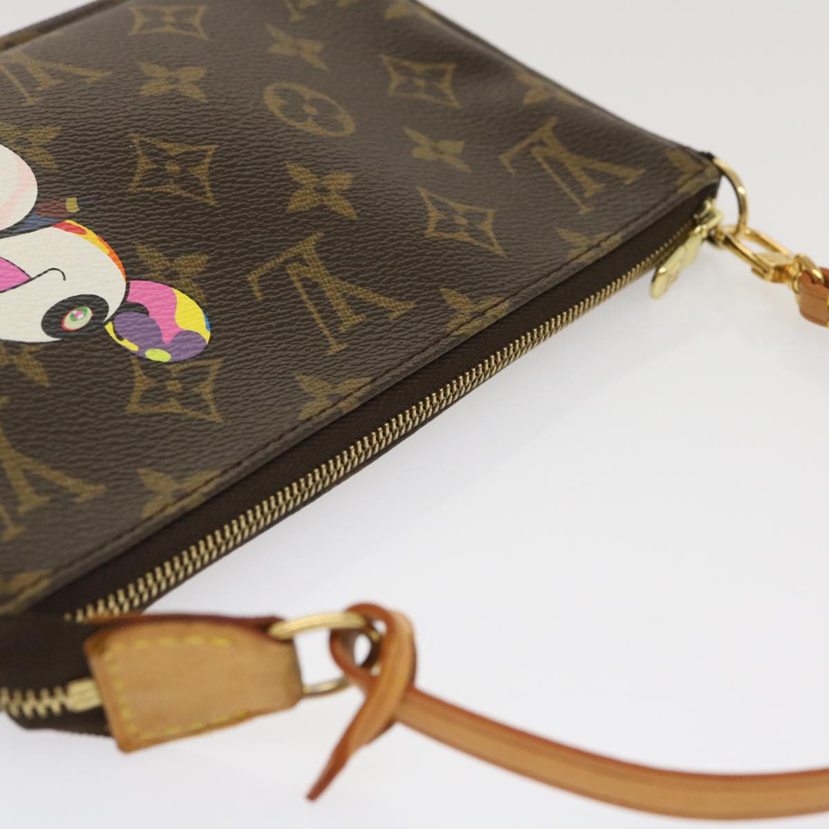 LOUIS VUITTON Monogram Panda Pochette Accessoires Pouch M51981 LV Auth 29555AM
