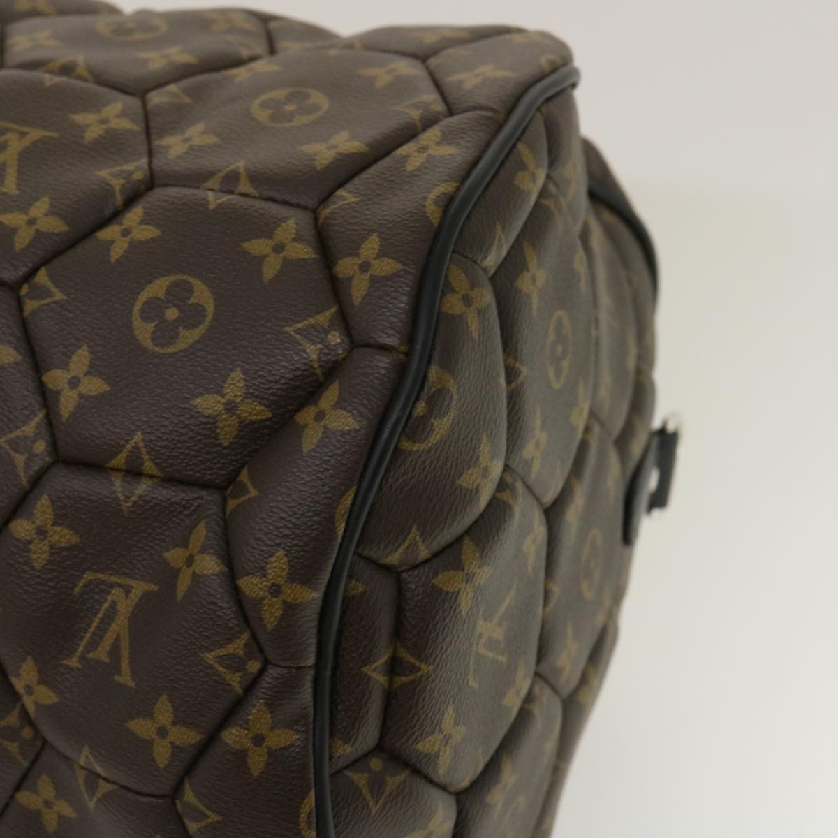 LOUIS VUITTON Monogram Macassar Neo sporty Hexagon Boston Bag M40398 Auth 29557S