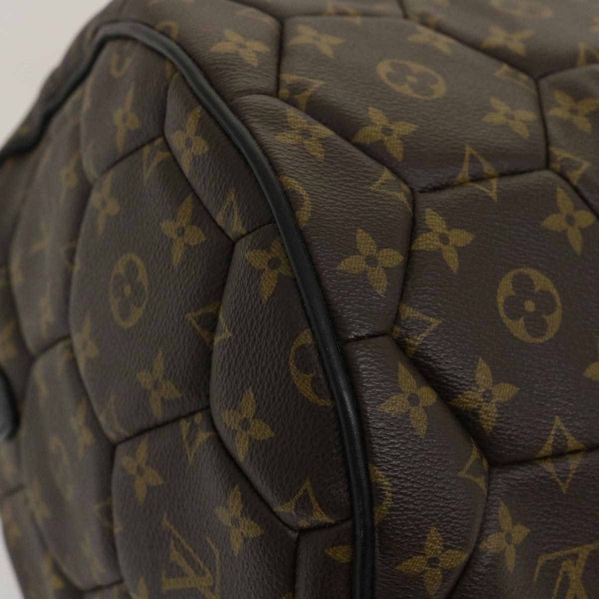 LOUIS VUITTON Monogram Macassar Neo sporty Hexagon Boston Bag M40398 Auth 29557SM