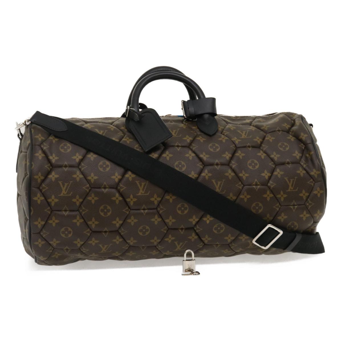 LOUIS VUITTON Monogram Macassar Neo sporty Hexagon Boston Bag M40398 Auth 29557S