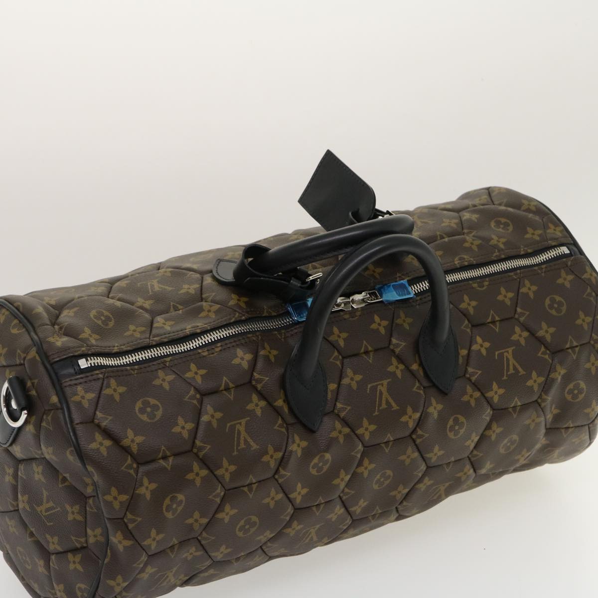 LOUIS VUITTON Monogram Macassar Neo sporty Hexagon Boston Bag M40398 Auth 29557S