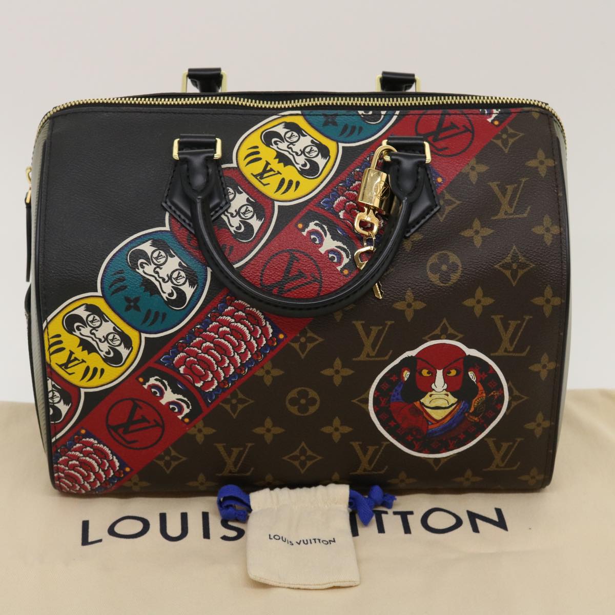 LOUIS VUITTON Monogram Epi Kabuki Speedy 30 Hand Bag M43505 LV Auth 29583SM