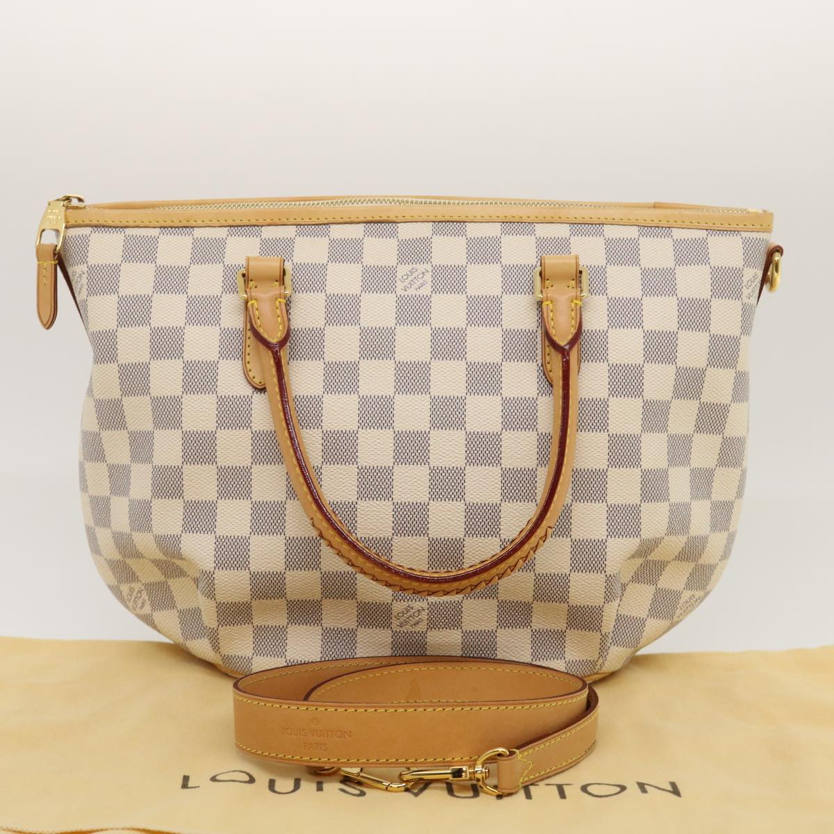 LOUIS VUITTON Damier Azur Riviera PM 2Way Tote Bag N48250 LV Auth 29879V