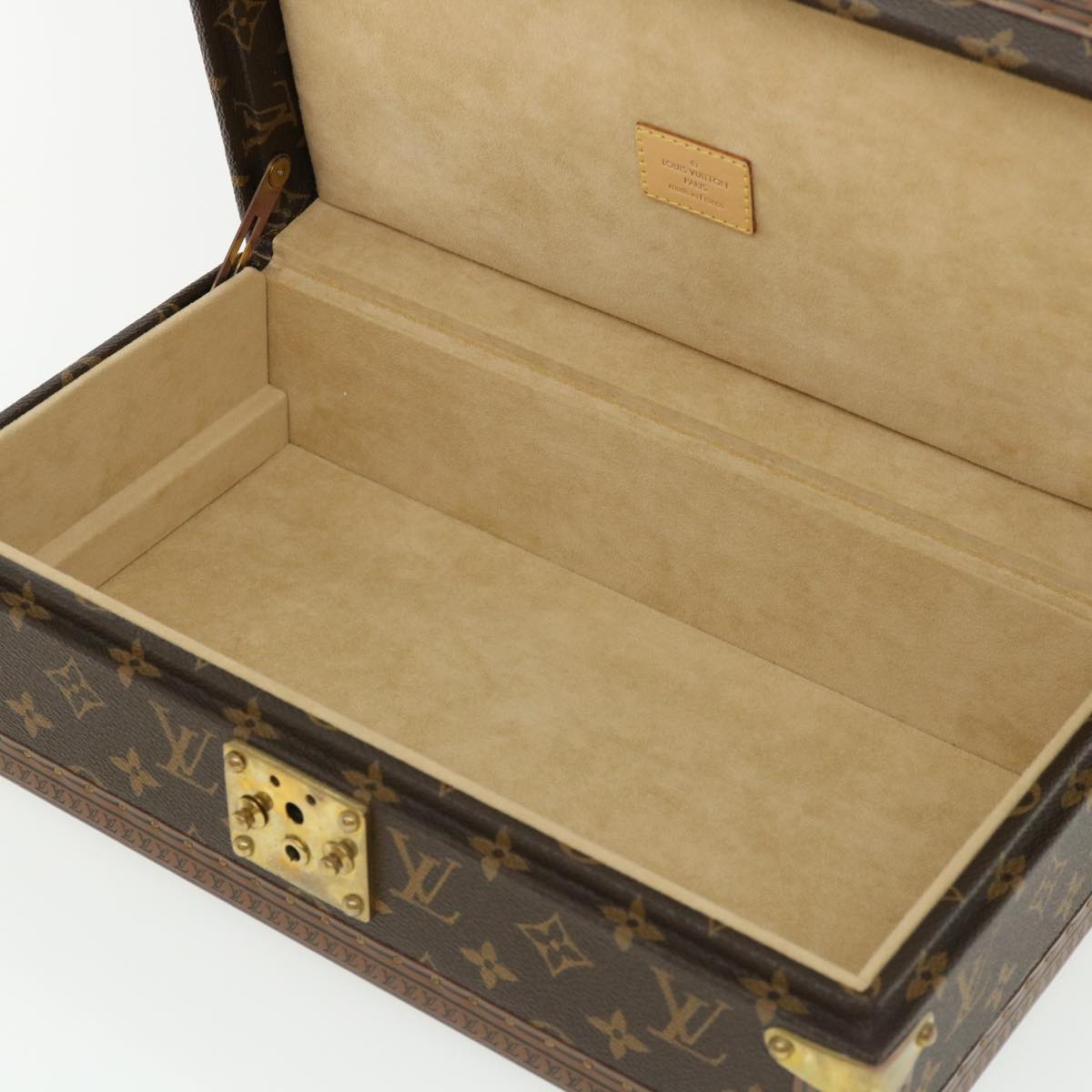 LOUIS VUITTON Monogram Coffret 8 Montor Trunk Watch case M20016 LV Auth 29887S