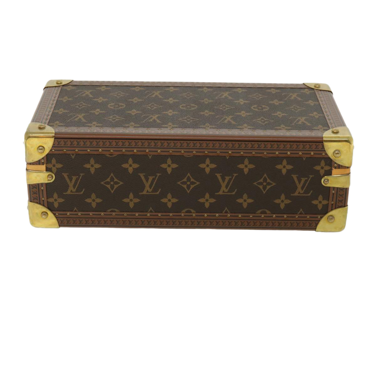 LOUIS VUITTON Monogram Coffret 8 Montor Trunk Watch case M20016 LV Auth 29887S