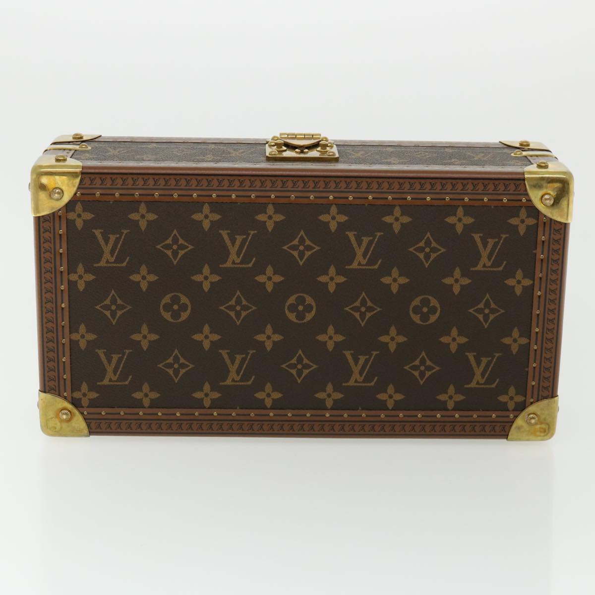LOUIS VUITTON Monogram Coffret 8 Montor Trunk Watch case M20016 LV Auth 29887S