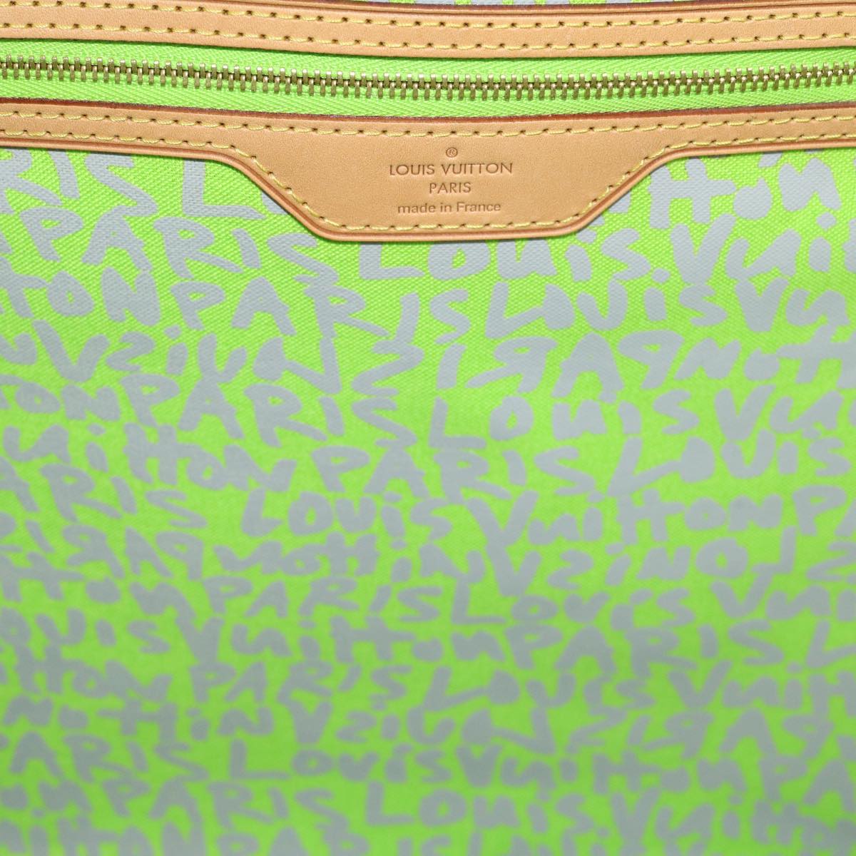 LOUIS VUITTON Monogram Graffiti Neverfull GM Tote Bag Vert M93703 LV Auth 29943SM
