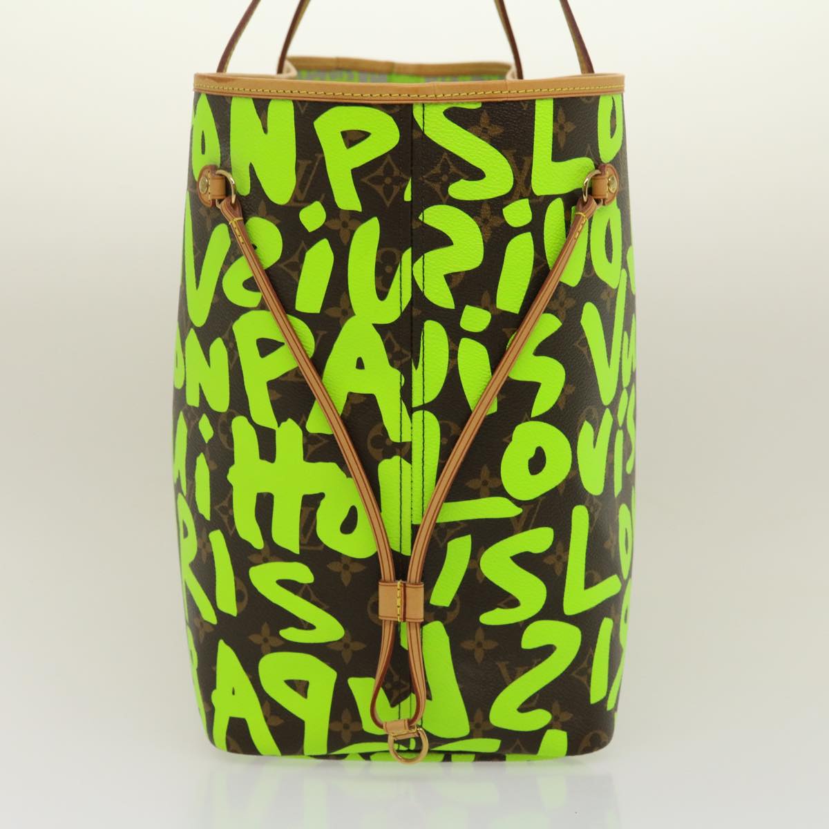 LOUIS VUITTON Monogram Graffiti Neverfull GM Tote Bag Vert M93703 LV Auth 29943SM