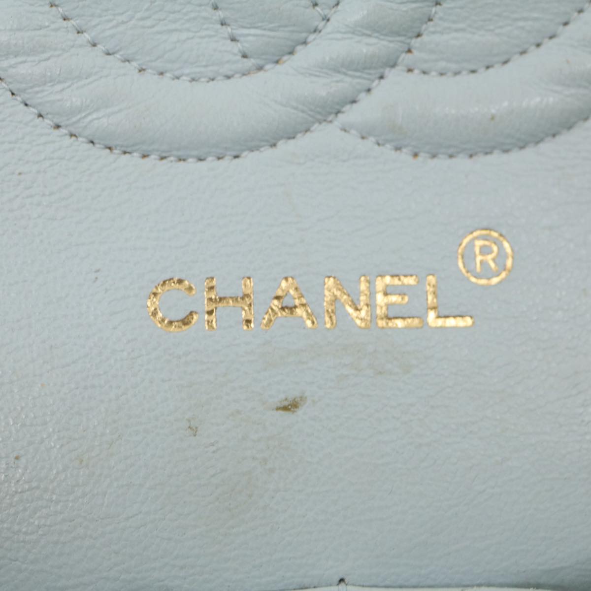 CHANEL Classic Matelasse 25 Double Chain Flap Shoulder Bag Lamb Skin Auth 29961V