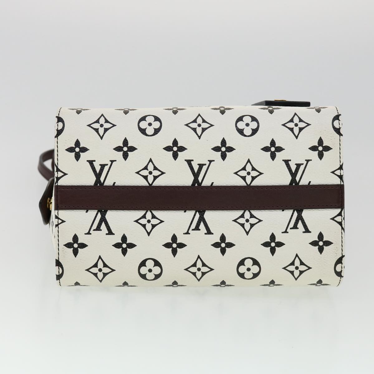 LOUIS VUITTON Monogram Speedy Amazon PM Shoulder Bag White M42210 Auth 30478SM