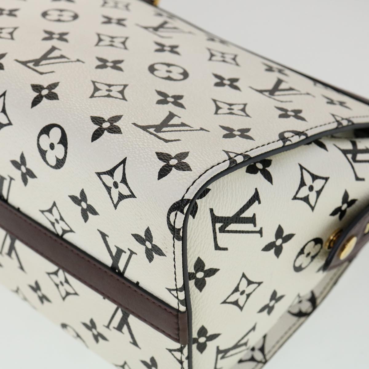 LOUIS VUITTON Monogram Speedy Amazon PM Shoulder Bag White M42210 Auth 30478SM