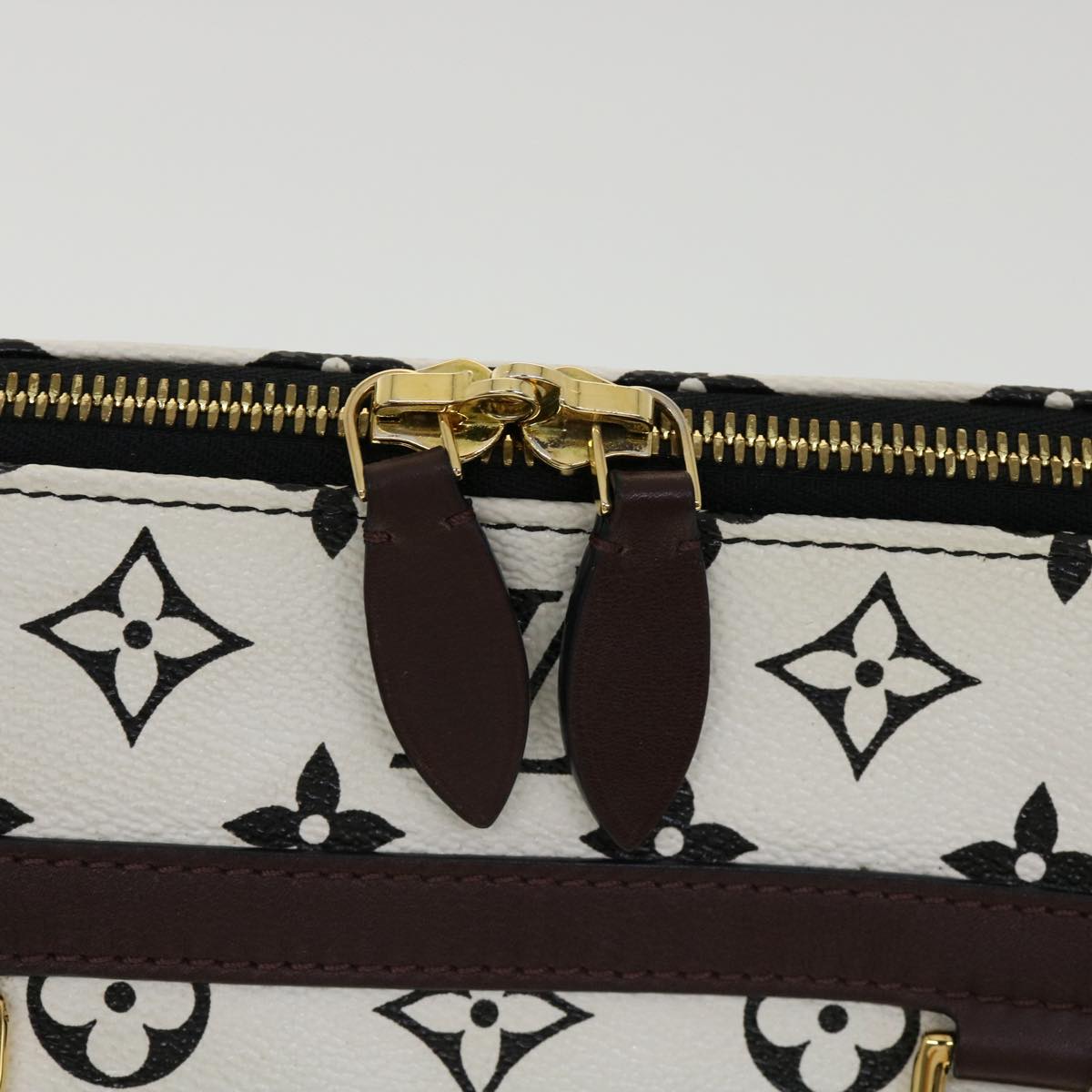 LOUIS VUITTON Monogram Speedy Amazon PM Shoulder Bag White M42210 Auth 30478SM