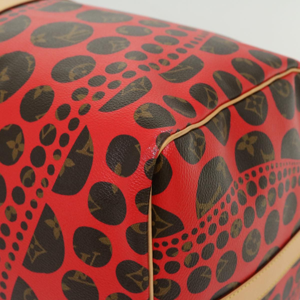 LOUIS VUITTON Monogram Yayoi Kusama Keepall Bandouliere55 Bag M40695 Auth 30515SV