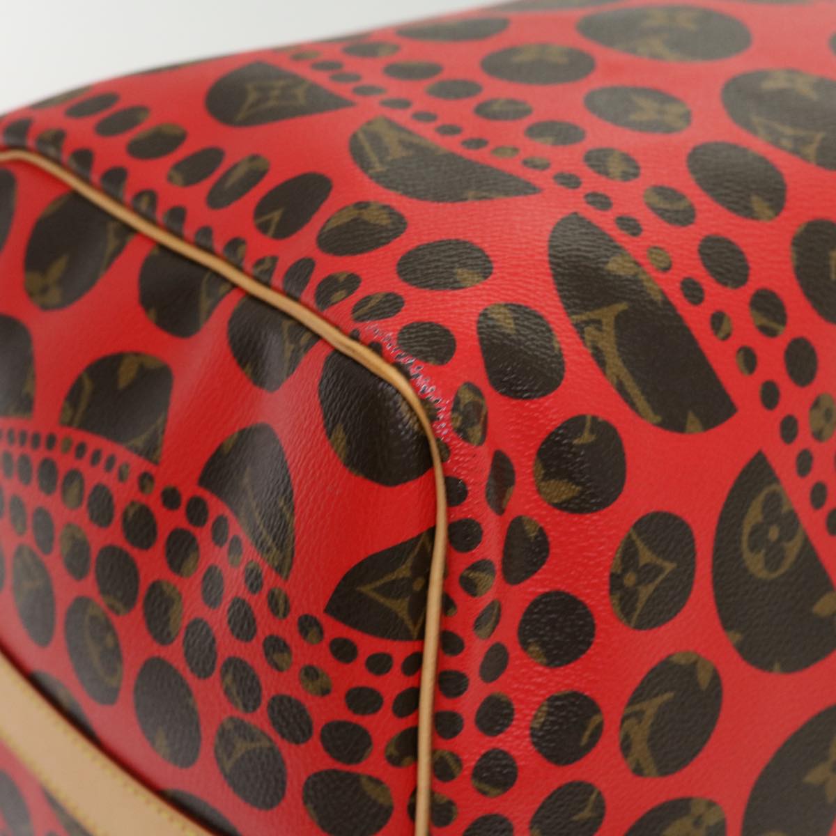 LOUIS VUITTON Monogram Yayoi Kusama Keepall Bandouliere55 Bag M40695 Auth 30515SV