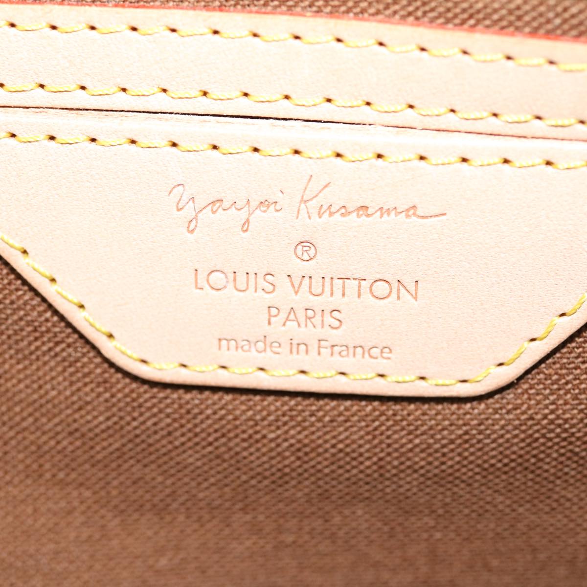 LOUIS VUITTON Monogram Yayoi Kusama Keepall Bandouliere55 Bag M40695 Auth 30515SV