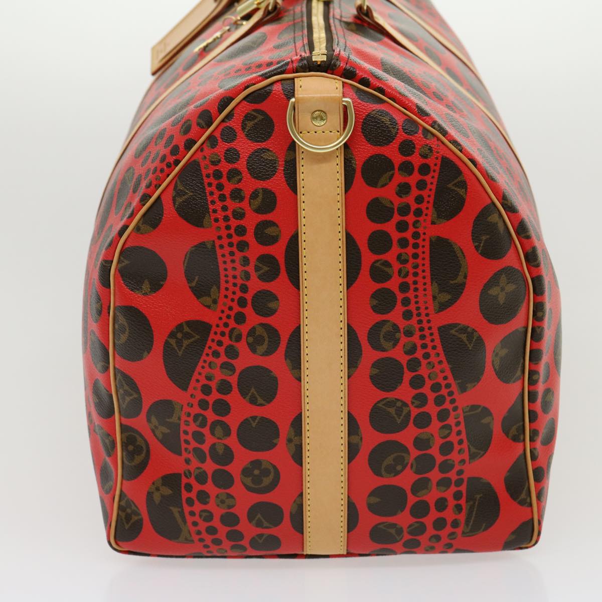 LOUIS VUITTON Monogram Yayoi Kusama Keepall Bandouliere55 Bag M40695 Auth 30515SV