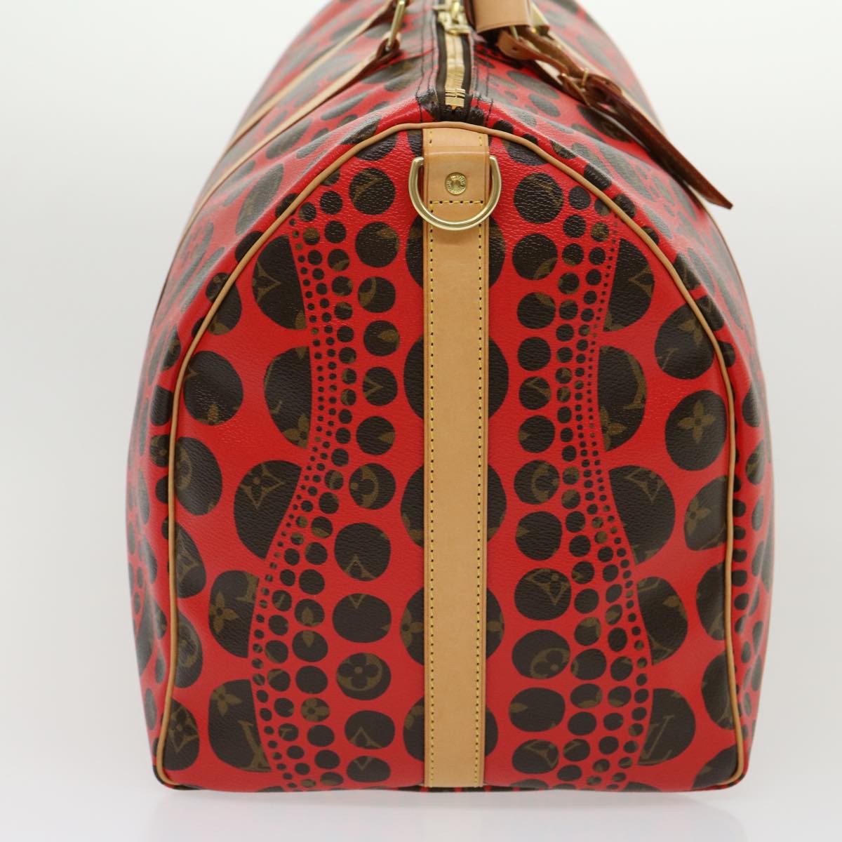 LOUIS VUITTON Monogram Yayoi Kusama Keepall Bandouliere55 Bag M40695 Auth 30515SV